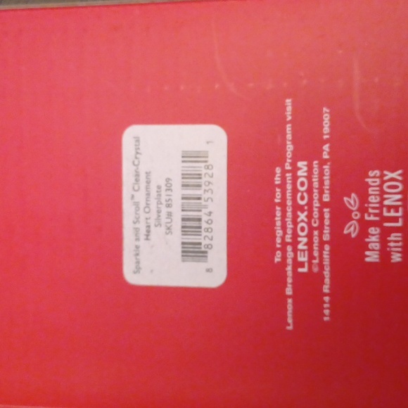 Lenox Silverplate Heart Ornament - Picture 6 of 6